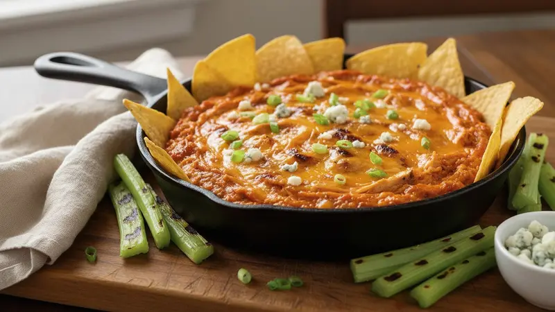 Grilled Buffalo Chicken Dip